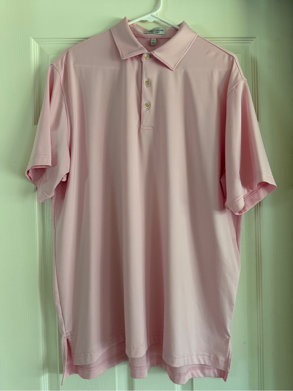 Peter Millar Summer Comfort Light Pink Polo Men’s Large L